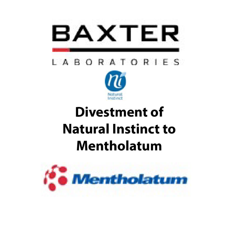 Baxter Laboratories & Natural Instinct to Mentholatum